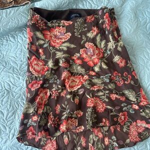 Floral Brown Skirt